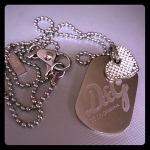 Dolce & Gabbana Dog Tag Necklace